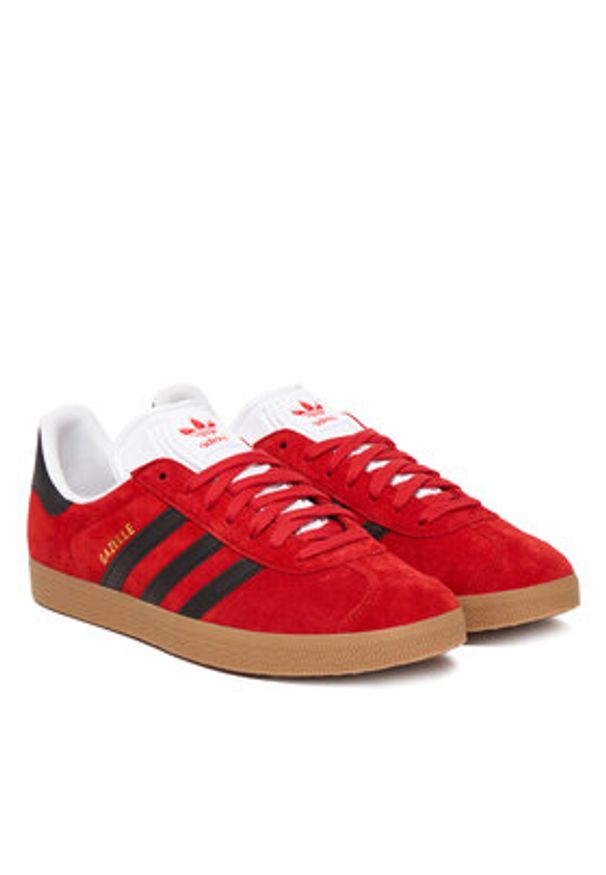 Adidas - adidas Sneakersy Gazelle IH9634 Czerwony. Kolor: czerwony. Materiał: zamsz, skóra. Model: Adidas Gazelle