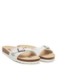 Pepe Jeans Klapki PLS90615 Biały. Kolor: biały. Materiał: skóra #5