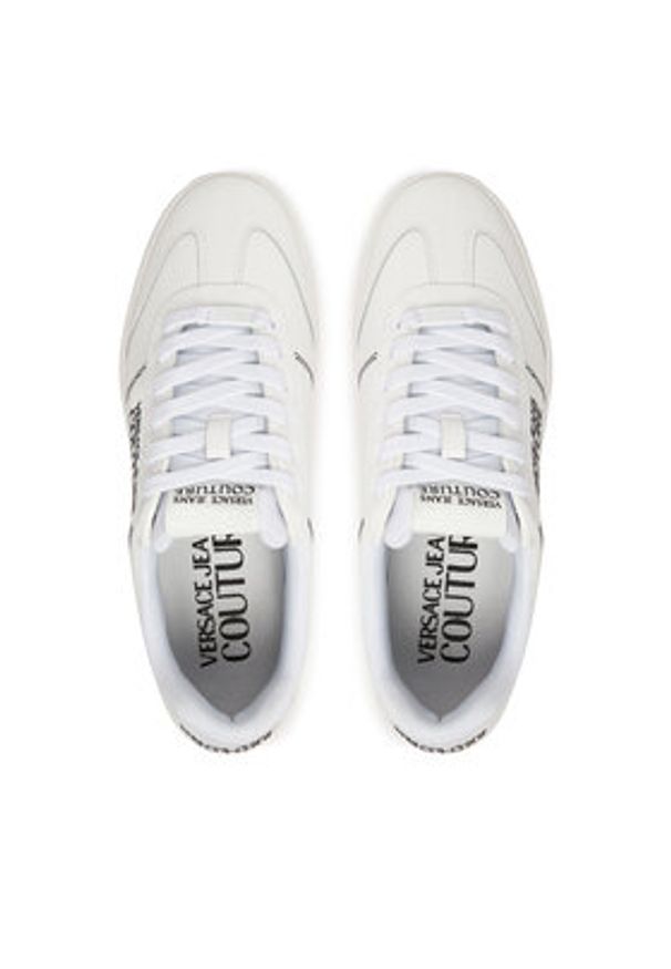 Versace Jeans Couture Sneakersy 79YA3SK6 Biały. Kolor: biały. Materiał: skóra