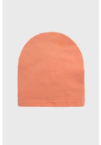 Jamiks czapka dziecięca Yulla kolor pomarańczowy z cienkiej dzianiny. Kolor: pomarańczowy. Materiał: dzianina #3