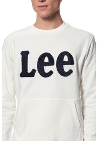 Lee - BLUZA LEE BOUCLE CREW SWS OFF WHITE L81OSOMK. Kolor: biały #4