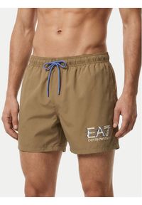 EA7 Emporio Armani Szorty kąpielowe 7M001678 AF21069 U6167 Beżowy Regular Fit. Kolor: beżowy. Materiał: syntetyk #1
