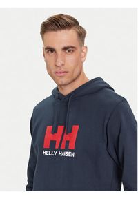 Helly Hansen Bluza HH Logo 54582 Granatowy Regular Fit. Kolor: niebieski. Materiał: bawełna #5