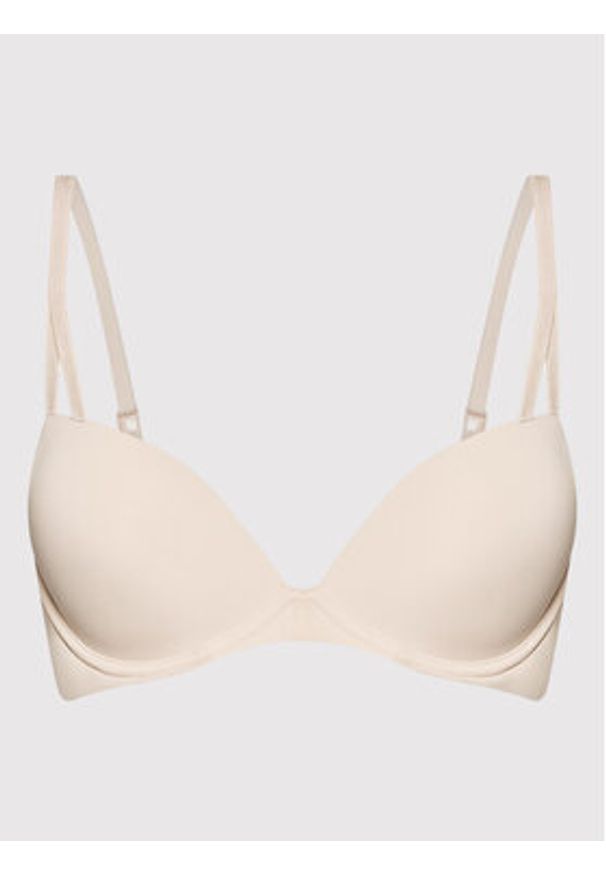 Calvin Klein Underwear Biustonosz push-up 000QF6016E Écru. Materiał: syntetyk. Rodzaj stanika: push-up