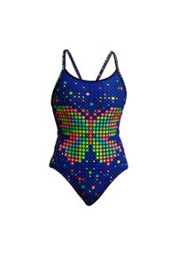 FUNKITA - Strój pływacki jednoczęściowy damski Funkita Diamond Back One Piece. Kolor: niebieski