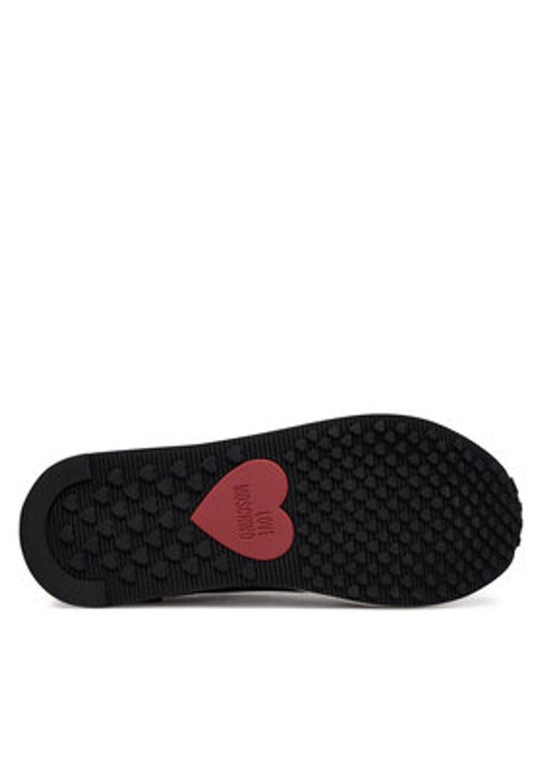 Love Moschino - LOVE MOSCHINO Sneakersy JA15344G1OINC00A Czarny. Kolor: czarny. Materiał: materiał