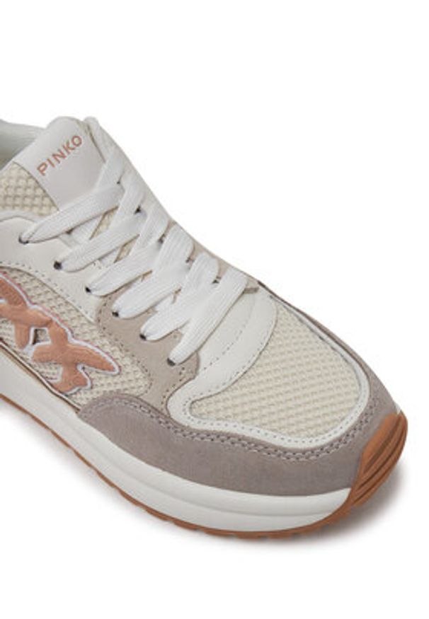 Pinko - PINKO Sneakersy Gem 07 SS0055 P074 Beżowy. Kolor: beżowy. Materiał: materiał