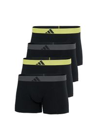 Adidas - Bokserki Active Flex Cotton Body 4 pak. Kolor: szary. Materiał: bawełna, elastan #1