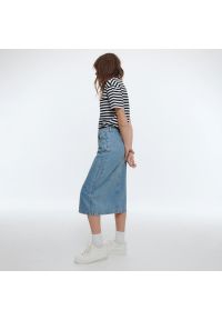 Reserved - Jeansowa spódnica - Niebieski. Kolor: niebieski. Materiał: jeans
