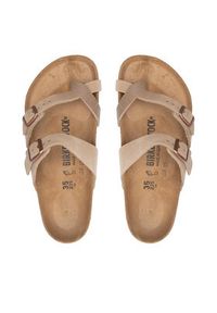 Birkenstock Japonki Mayari 1011433 Beżowy. Kolor: beżowy. Materiał: skóra, nubuk #4