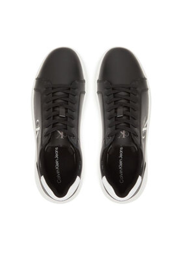 Calvin Klein Jeans Sneakersy Chunky Cupsole Mono YM0YM01317 Czarny. Kolor: czarny. Materiał: skóra