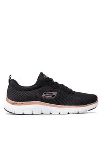 skechers - Skechers Sneakersy Brilliant View 149303/BKRG Czarny. Kolor: czarny. Materiał: materiał