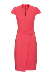 Hugo Sukienka koktajlowa Kamure 50450196 Różowy Slim Fit. Kolor: różowy. Materiał: wiskoza. Styl: wizytowy