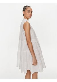 LOLA CASADEMUNT Sukienka letnia LS2416032 Biały Relaxed Fit. Kolor: biały. Materiał: bawełna. Sezon: lato