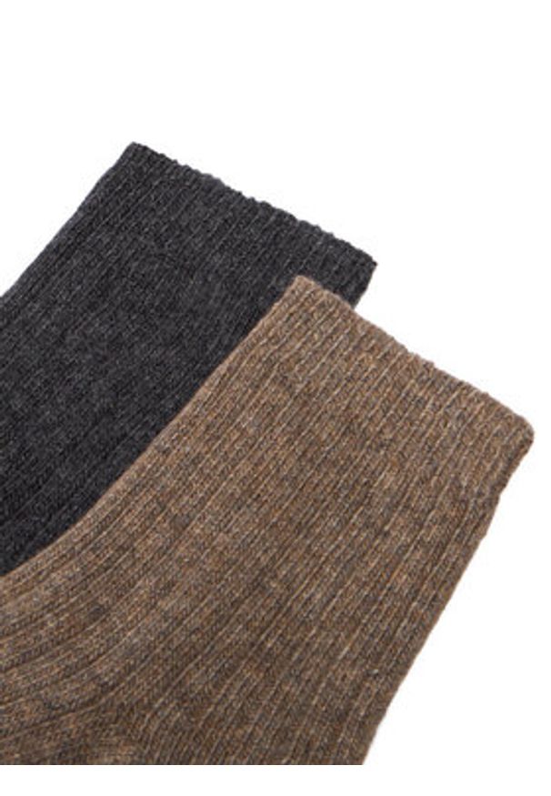 Nine West Skarpety długie CEO_LA_NW_12744_Z_AW25 (2-PACK) Brązowy. Kolor: brązowy. Materiał: poliamid, nylon