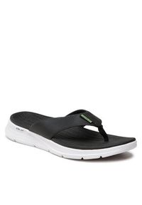 skechers - Skechers Japonki Go Consistent Sandal 229035/BLK Czarny. Kolor: czarny. Materiał: skóra