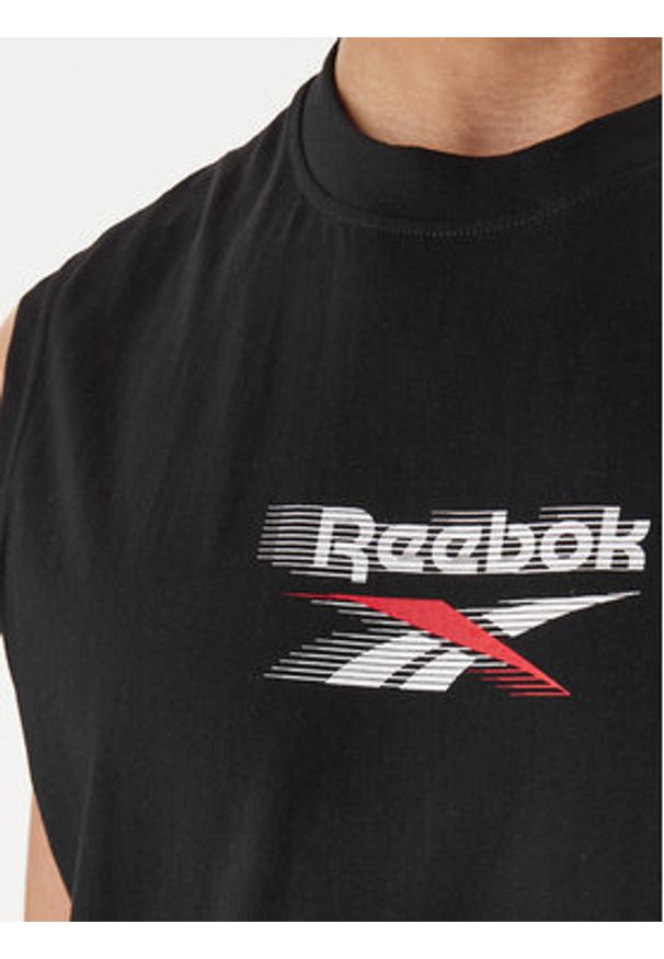 Reebok Tank top Bradshaw RK25560CCM Czarny Regular Fit. Kolor: czarny. Materiał: bawełna