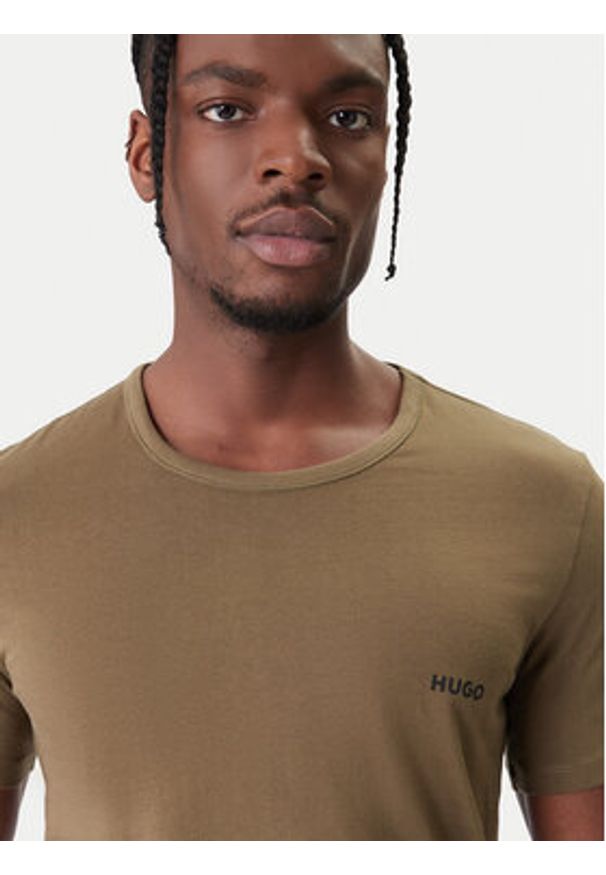 Hugo - HUGO Komplet t-shirtów Rn Triplet P 50532811 Czarny Regular Fit. Kolor: czarny. Materiał: bawełna