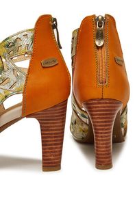 Laura Vita Sandały Albane 048 Żółty. Kolor: żółty. Materiał: skóra #5