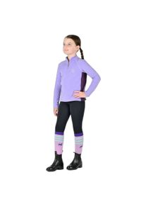 DUBLIN - Dziecięca koszulka do jazdy konnej Dublin Sadie Panel Detail. Kolor: fioletowy. Długość rękawa: długi rękaw #2