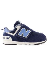 Buty niemowlęce New Balance NW574ND1 – granatowe. Zapięcie: rzepy. Kolor: niebieski. Materiał: materiał, syntetyk. Szerokość cholewki: normalna. Model: New Balance 574 #1