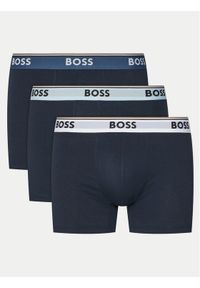 BOSS Komplet 3 par bokserek 50531691 Granatowy. Kolor: niebieski. Materiał: bawełna