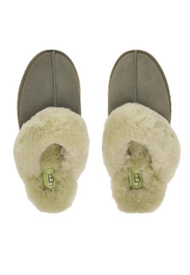 Ugg Kapcie W Disquette 1122550 Zielony. Kolor: zielony. Materiał: skóra