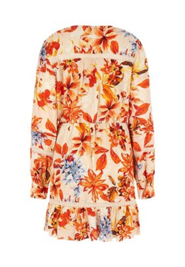 Guess Sukienka letnia Hafa W3GK34 WFCY0 Kolorowy Regular Fit. Materiał: wiskoza. Wzór: kolorowy. Sezon: lato