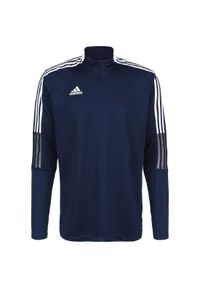 Adidas - Bluza męska adidas Tiro 21 Training Top granatowa. Kolor: biały, niebieski, wielokolorowy. Sport: piłka nożna