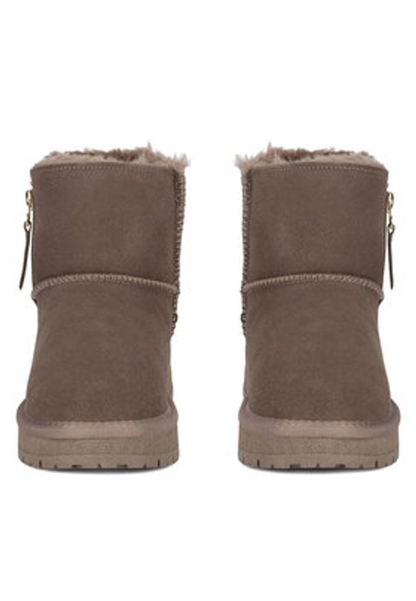 Lasocki Śniegowce WFA2975-1Z Beżowy. Kolor: beżowy. Materiał: zamsz, skóra