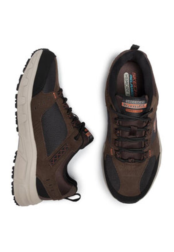skechers - Skechers Trekkingi Oak Canyon 51893/CHBK Brązowy. Kolor: brązowy. Materiał: materiał. Sport: turystyka piesza