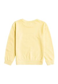 Roxy bluza dziecięca kolor żółty. Okazja: na co dzień. Kolor: żółty. Materiał: dzianina. Styl: casual #3