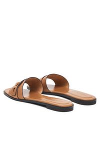 Tory Burch Klapki Romy Slide 183305 Brązowy. Kolor: brązowy. Materiał: skóra, zamsz #3