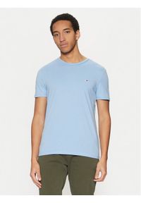 Tommy Jeans T-Shirt Jaspe DM0DM20363 Błękitny Slim Fit. Kolor: niebieski. Materiał: syntetyk, bawełna #1