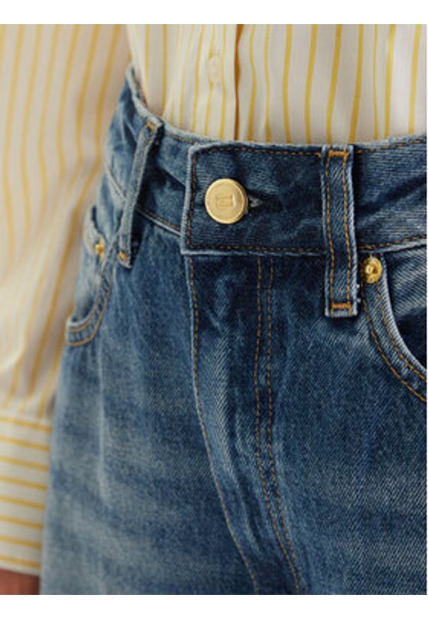 TOMMY HILFIGER - Tommy Hilfiger Jeansy WW0WW48535 Niebieski Barrel Fit. Kolor: niebieski