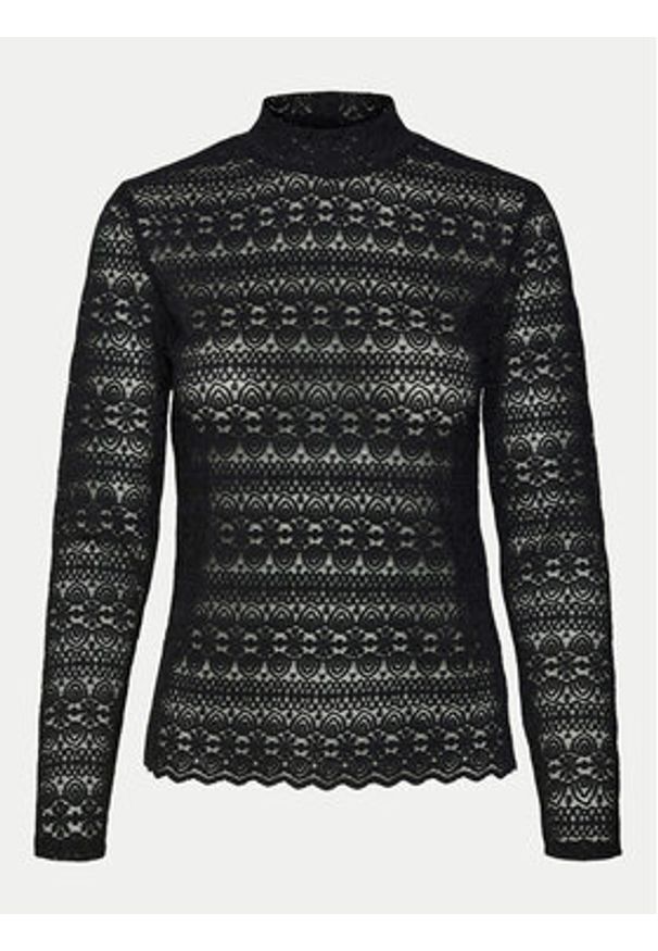 Vero Moda Bluzka Zoe 10315443 Czarny Slim Fit. Kolor: czarny. Materiał: syntetyk