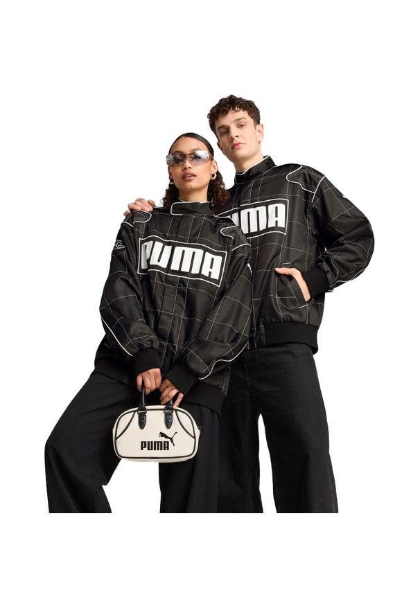 Kurtka Puma Racer. Kolor: czarny. Materiał: poliester, materiał