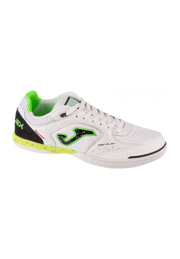 Joma - Męskie Buty Sportowe Top Flex Z Kontrastowymi Detalami. Kolor: zielony, biały, wielokolorowy. Sport: turystyka piesza