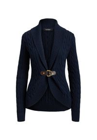 Lauren Ralph Lauren - LAUREN RALPH LAUREN Kardigan 200P03473001 Granatowy Regular Fit. Kolor: niebieski. Materiał: bawełna #3