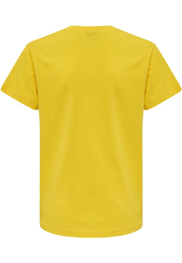 Koszulka dla dzieci Hummel Red Basic. Kolor: żółty. Materiał: bawełna. Długość rękawa: krótki rękaw. Długość: krótkie