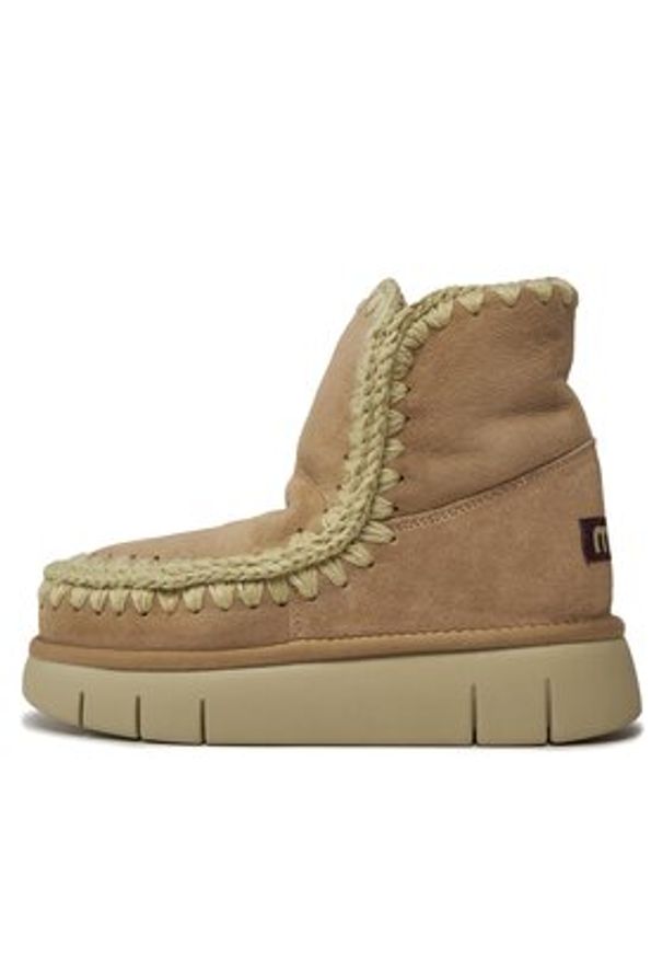 Mou Śniegowce Eskimo 18 FW531002A Brązowy. Kolor: brązowy. Materiał: skóra