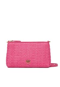 Pinko - PINKO Torebka Flat Horizontal Mini PE 25 PCPL 104277 A2CF Różowy. Kolor: różowy. Materiał: skórzane