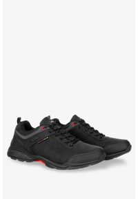 Badoxx - Czarne buty trekkingowe sznurowane badoxx exc8144. Kolor: szary, wielokolorowy, czarny