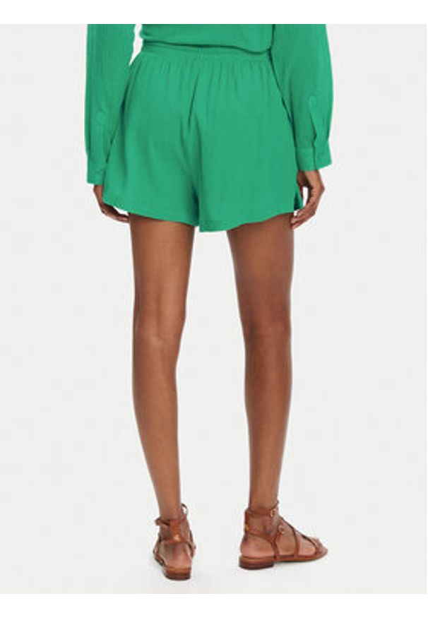 Seafolly Szorty materiałowe Crinkle 55429-SH Zielony Regular Fit. Kolor: zielony. Materiał: bawełna