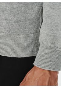 Pako Lorente - PAKO LORENTE – Jasnoszary sweter męski. Kolor: szary. Materiał: poliester, bawełna. Sezon: zima, jesień #9