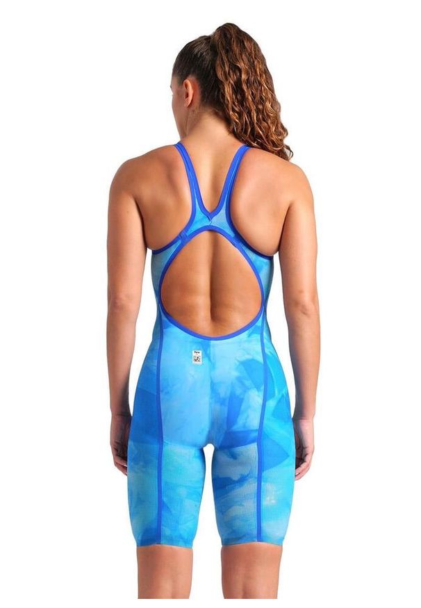 Strój startowy damski Arena Carbon Glide Le Ob Tie-Dye. Kolor: niebieski