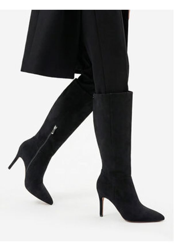 Nine West Kozaki CEO-YARA-01 Czarny. Kolor: czarny. Materiał: materiał