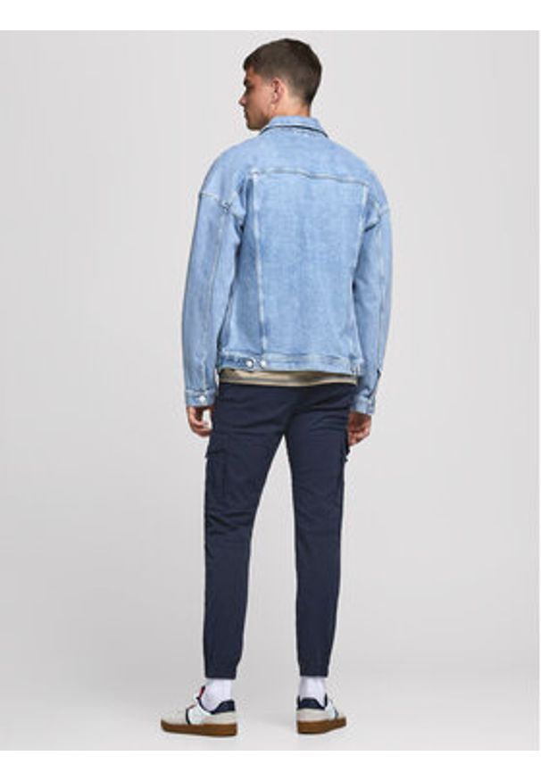 Jack & Jones - Jack&Jones Spodnie materiałowe Paul 12169582 Granatowy Tapered Fit. Kolor: niebieski. Materiał: bawełna