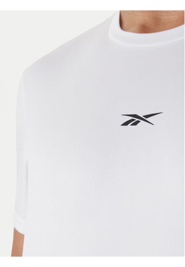 Reebok T-Shirt RK25602CCM Biały Regular Fit. Kolor: biały. Materiał: syntetyk