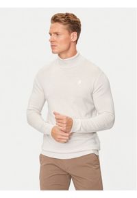 Karl Lagerfeld - KARL LAGERFELD Golf 655058 544399 Beżowy Regular Fit. Typ kołnierza: golf. Kolor: beżowy. Materiał: wełna #1